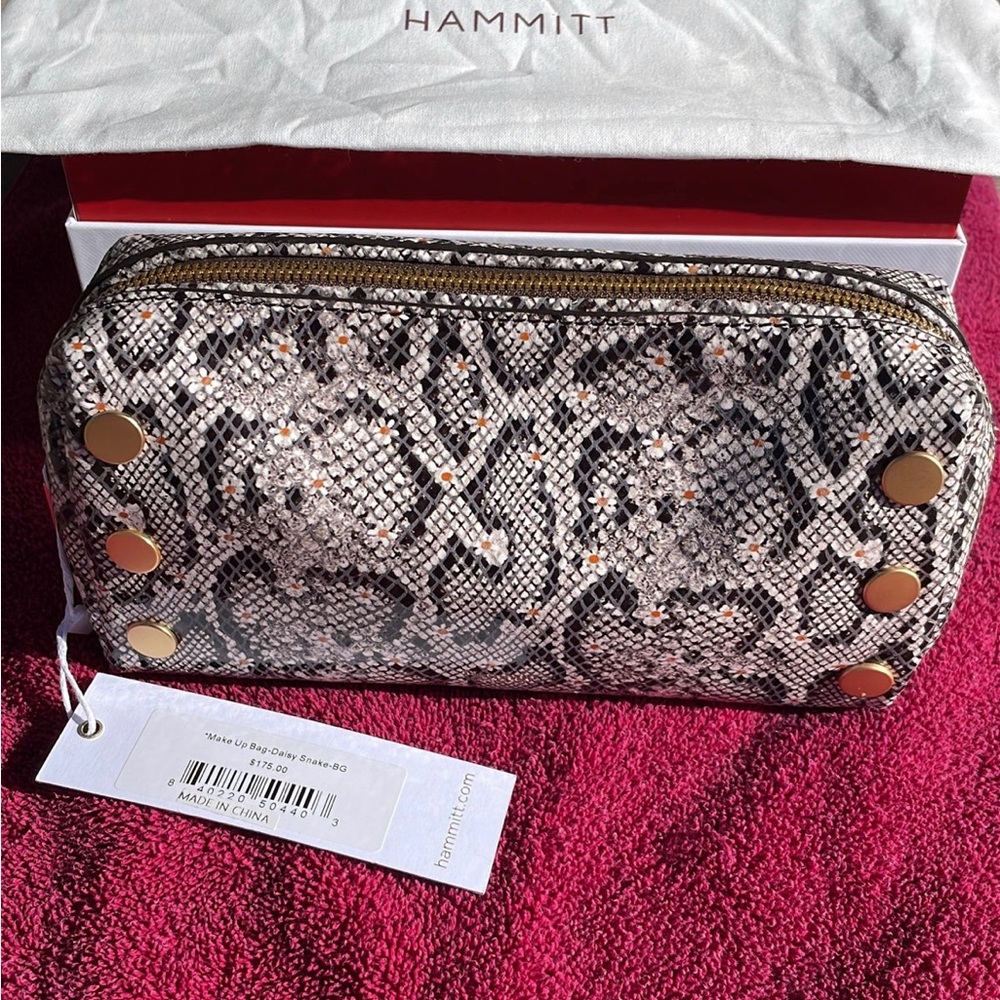 Lynette - Hammitt Daisy Snake makeup bag NWT
